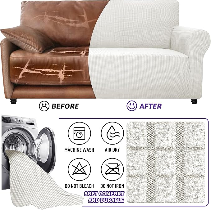 ZNSAYOTX Super Stretch Couch Cover Universal Sofa Covers - Image 7