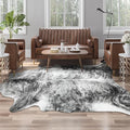 AROGAN 8×10 Feet Western Decor Faux Fur Cowhide Rug, Premium Animal Skin Cow by AROGANAREARUG