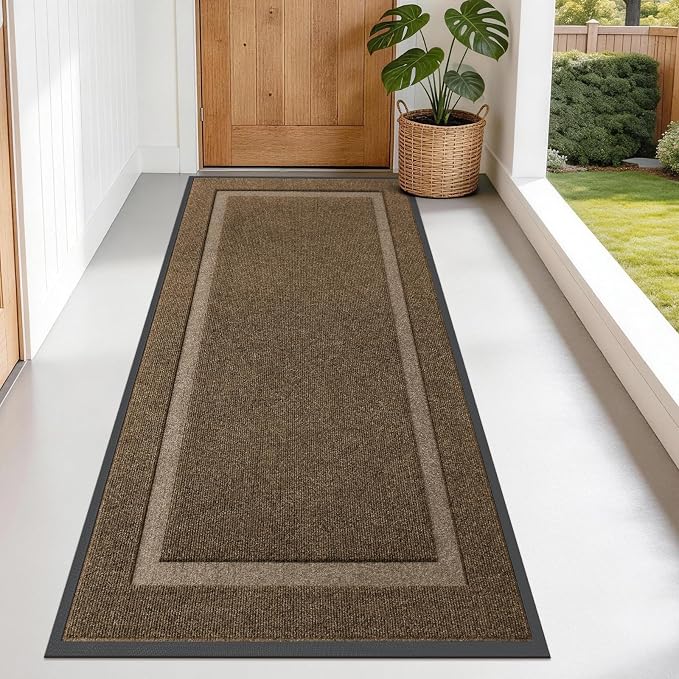 OLANLY Front Door Mat Indoor Outdoor Entrance, Waterproof All-Season, by OLANLY