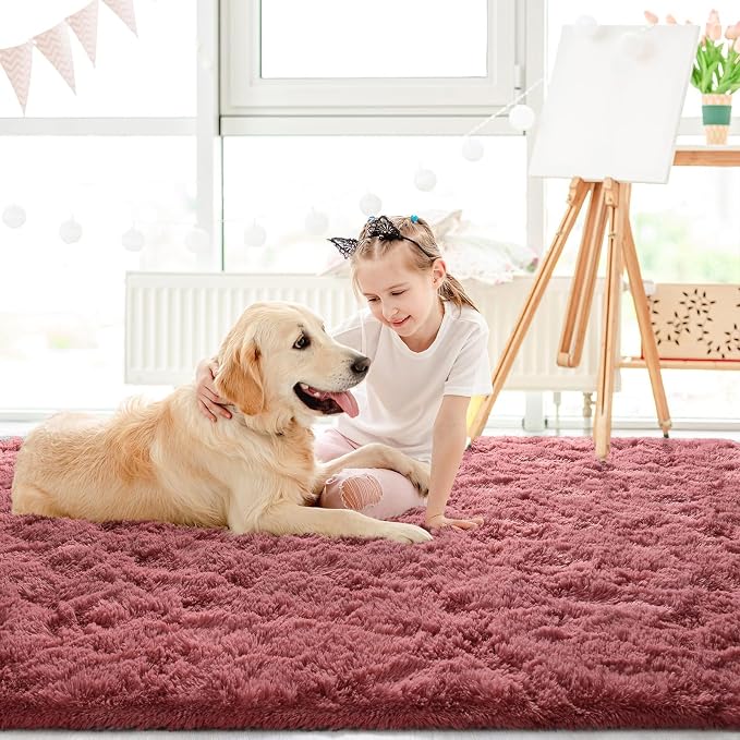 LOCHAS Ultra Soft Indoor Modern Area Rugs Fluffy Living Room Carpets - Image 4