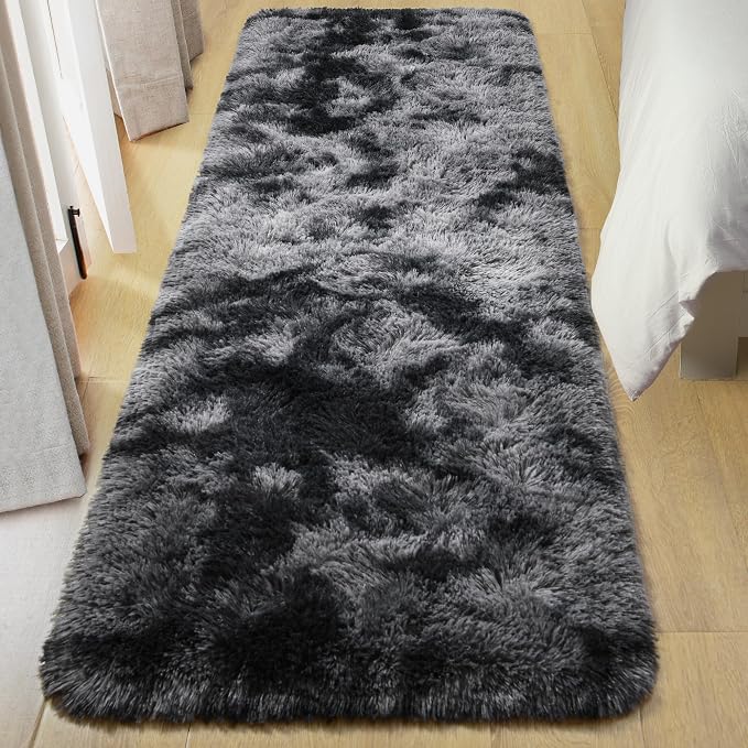 Tepook Fluffy Runner Rugs for Bedroom Aesthetic 2x6 Feet, Shag Soft Bedside Rug - Image 3