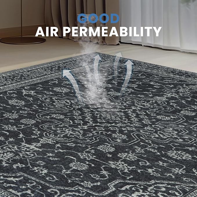 Washable Rugs 8x10 Area Rugs for Living Room, Dining Room- Soft Low Pile - Image 5