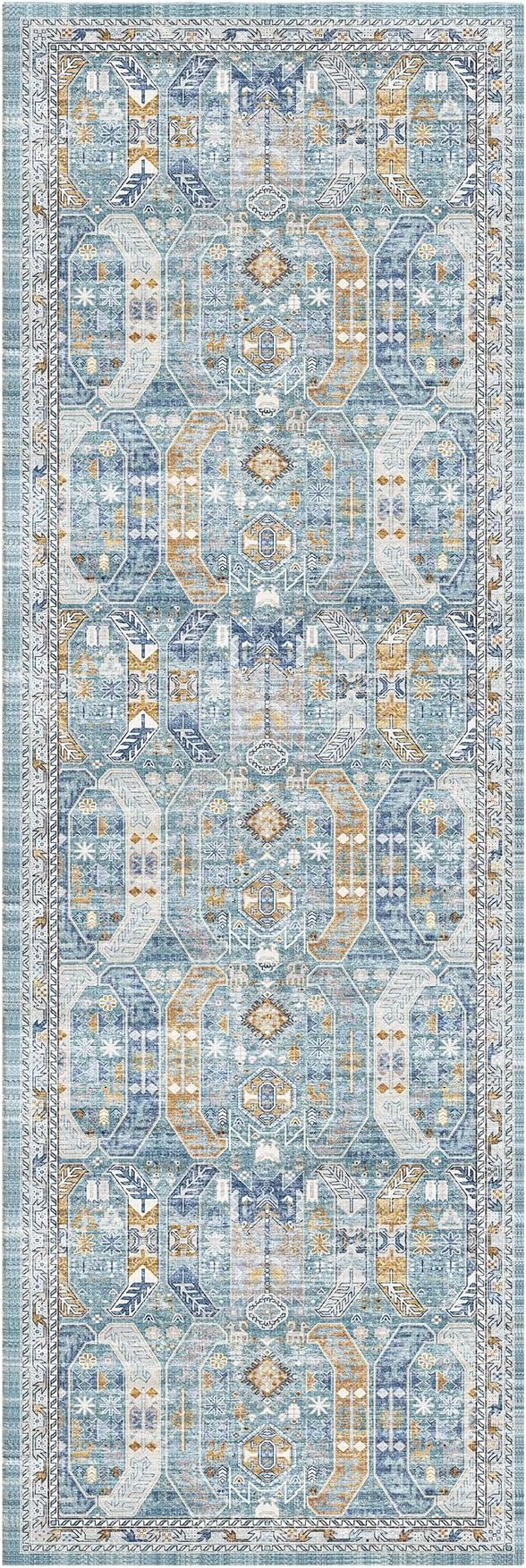 Madane Runner Rug 2'6''x8' Kitchen Runner, Hallway Runner Printed Vintage - Image 2