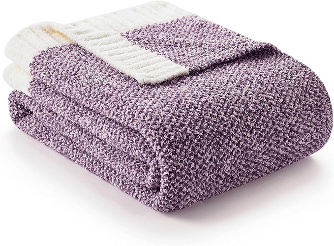 Snuggle Sac Super Soft Purple Blanket Reversible Twin Size - Image 6
