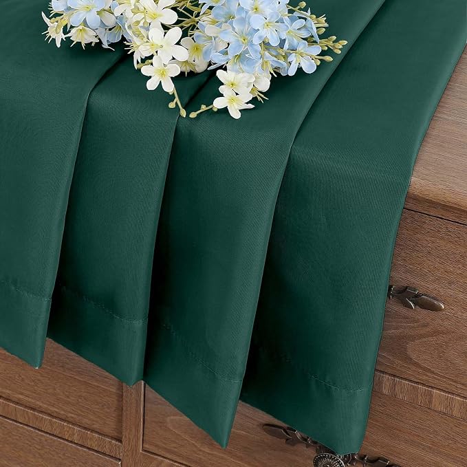 Green Small Sheer Curtains Tier 24 Inches Length 2 Pieces, Light Filtering Cafe - Image 6