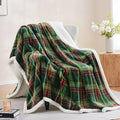 PU MEI Sherpa Fleece Throw Blanket 60" x 80" Reversible Plush Fluffy Large Big by HOME