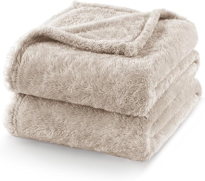 Exclusivo Mezcla Plush Fuzzy Fleece Bed Blanket Twin Size, Super Soft, Fluffy - Image 7