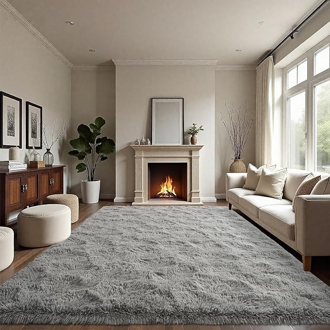 LOCHAS Ultra Soft Indoor Modern Area Rugs Fluffy Living Room Carpets - Image 8
