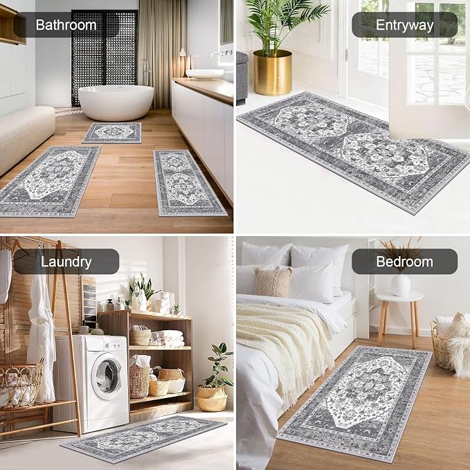 HEBE Boho Kitchen Rug Sets 3 Piece - Image 4