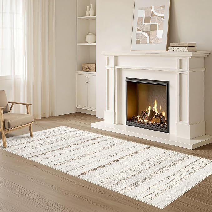 Nakagishi Runner Rug Kitchen Washable Rugs: 3x8 Non-Slip Boho Soft Modern Stain - Image 8