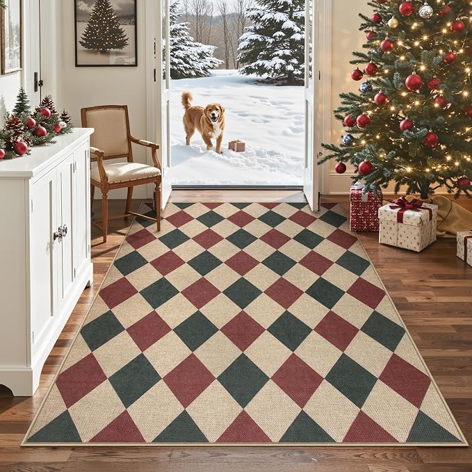 Lahome Christmas Rug, 5x7 Christmas Decor Rugs - Image 7