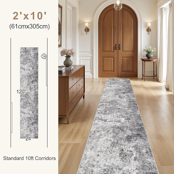 UERMEI 2X10 Washable Runner Rug - Image 3