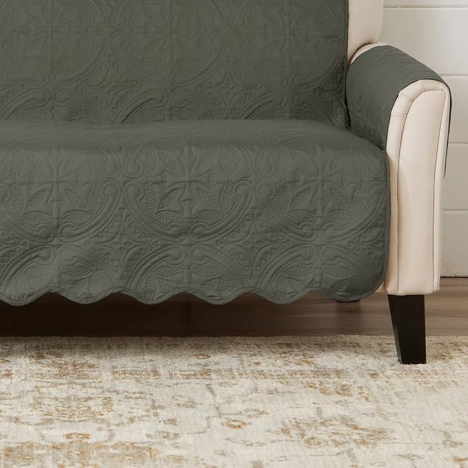 Great Bay Home Reversible Loveseat Cover - Image 6