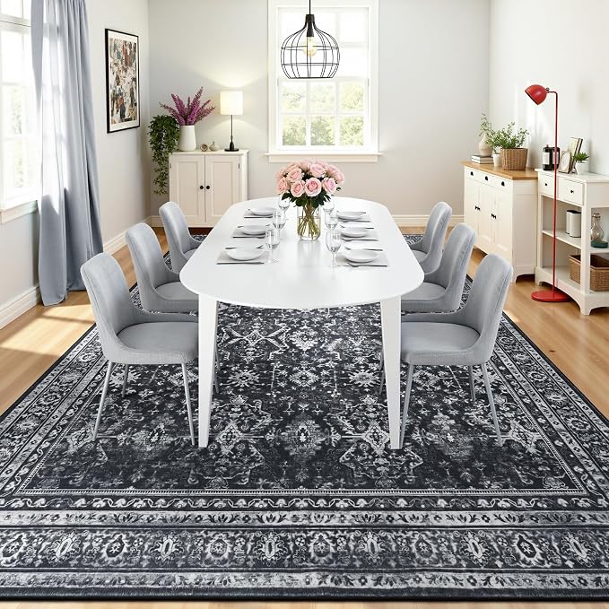 Lofus 9x12 Area Rug for Living Room, Soft Boho Carpets for Bedroom Dining Room - Image 3