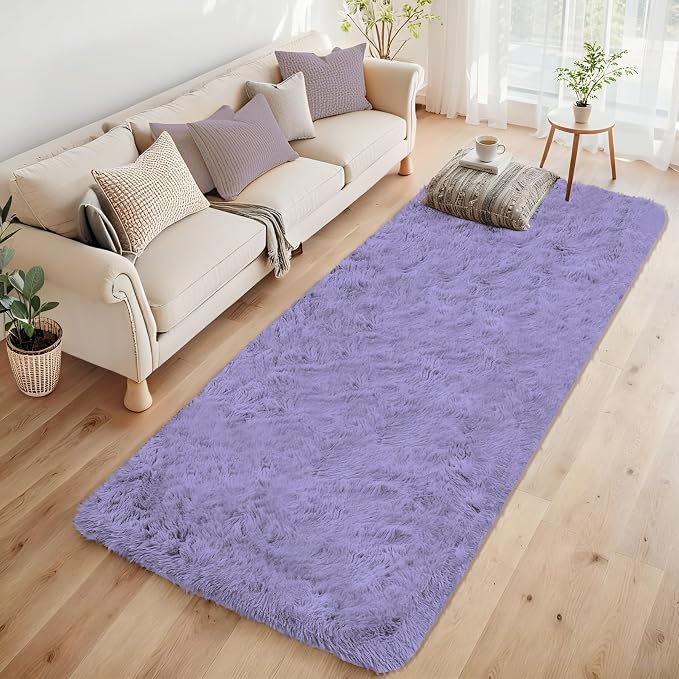 2x6 Runner Rug for Bedroom: Fluffy Shag Soft Washable Rugs Small Fuzzy Plush - Image 6