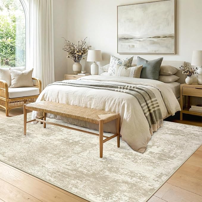 Washable Area Rugs 6'x9' Non-Slip Modern Abstract Soft - Image 3