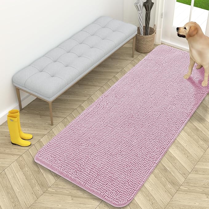 OLANLY Dog Door Mat for Muddy Paws 59x24, Absorbs Moisture and Dirt, Absorbent by OLANLY