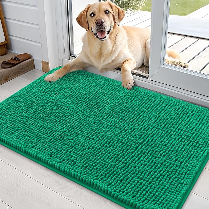 OLANLY Dog Door Mat for Muddy Paws 36x24, Absorbs Moisture and Dirt, Absorbent by OLANLY