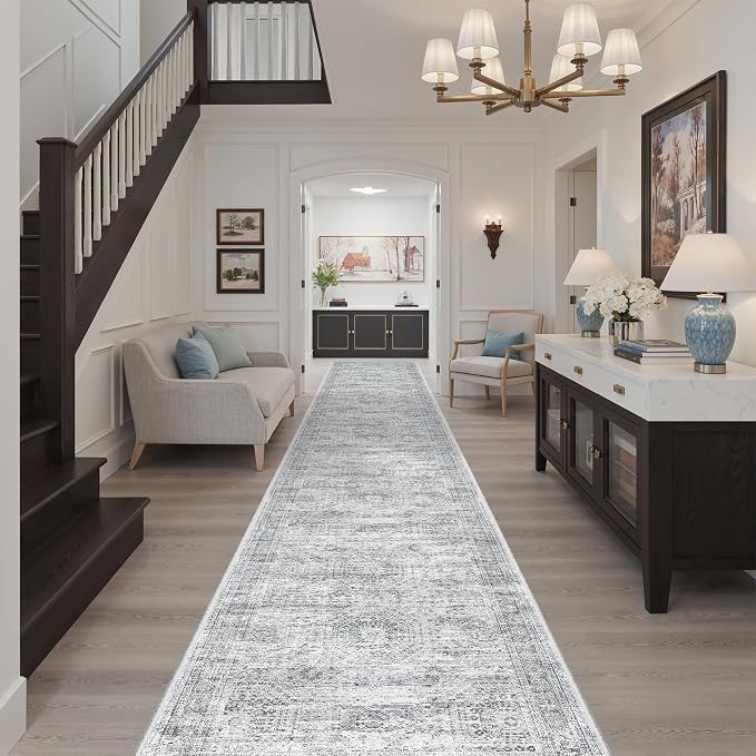 Runner Rug 2'6" x 14' Washable Non-Slip Runner Rugs - Image 3