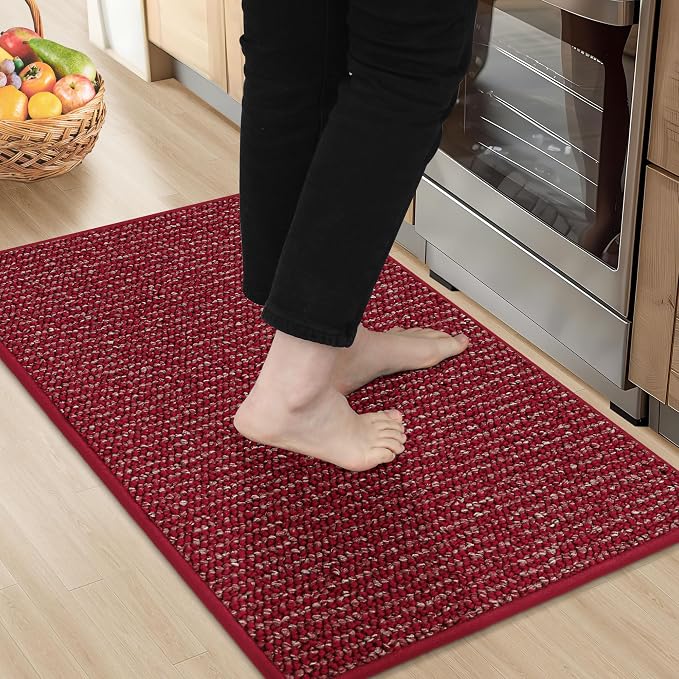 BEQHAUSE Kitchen Rugs 20"x32", Non-Slip Kitchen Mats by BEQHAUSE