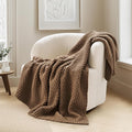 EVERGRACEHOME Chunky Chenille Knit Throw Blanket by EVERGRACEHOME