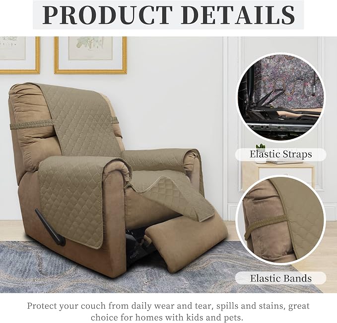 ISSUNTEX Double Protection 100% Waterproof Recliner Covers - Image 5