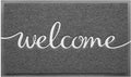 CozyBounty Grey Door Mat Welcome Mats Outdoor Indoor Non-Slip Doormat by CozyBounty