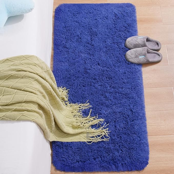Chicrug Soft Runner Rug for Bedroom Living Room Plush Fluffy Rug 2x4 Feet - Image 3