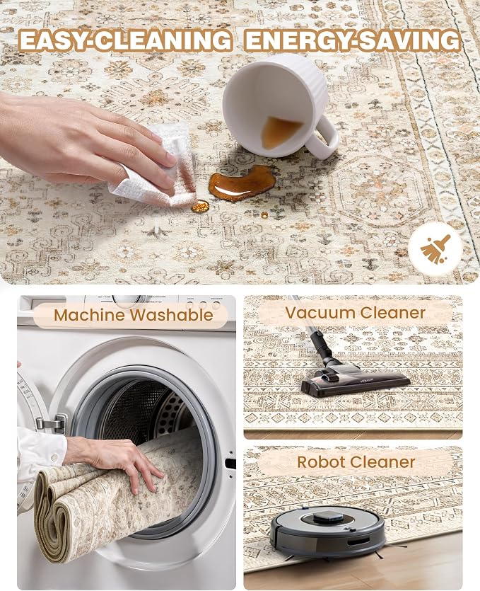 Washable Runner Rug 2.5x16, Non-Slip Long Kitchen Mats - Image 8