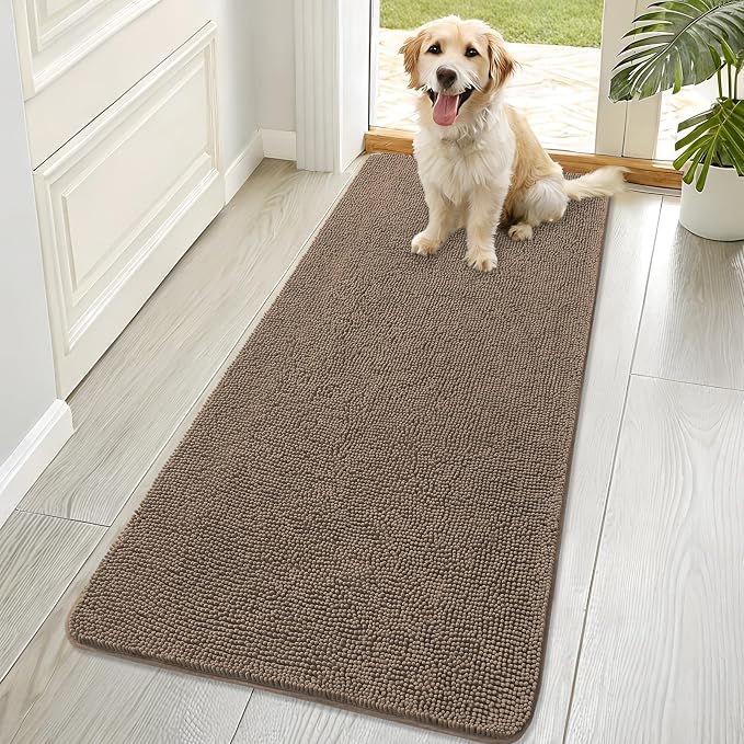 OLANLY Dog Door Mat for Muddy Paws 70x32, Absorbs Moisture and Dirt, Absorbent by OLANLY