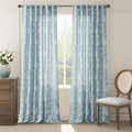 jinchan Linen Floral Curtains for Living Room, 96 Inch Length Curtains by JINCHAN