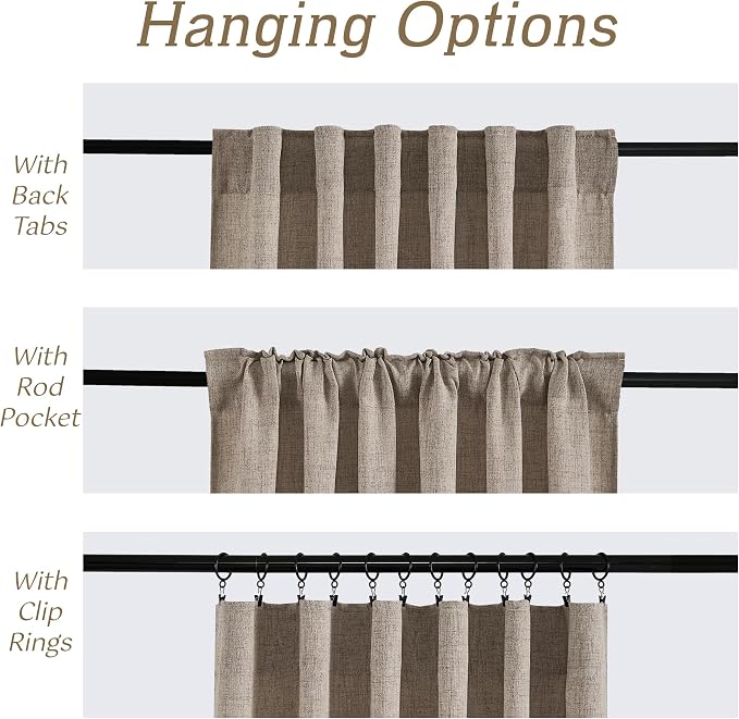 RYB HOME Linen Sheer Curtains and Drapes - Image 5