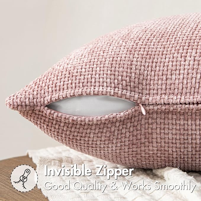 MIULEE Pack of 2 Valentines Day Couch Throw Pillow Covers 18x18 Inch Pink - Image 5
