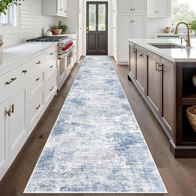 IOHOUZE Abstract Runner Rug 3x20 Ft Extra Long Washable Runners - Image 2