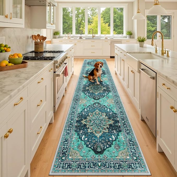 RELEANY Area Rugs 2'x10' Runner Rug Non Slip Washable by RELEANY