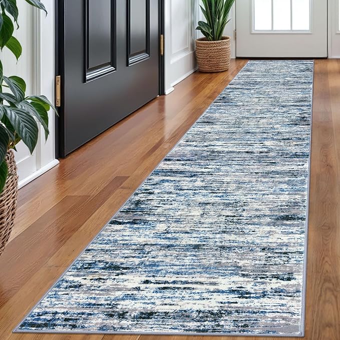 Lansny Modern Abstract Runner Rug 2x10 by lansny