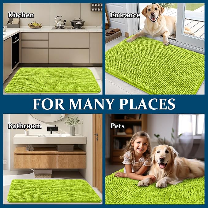 OLANLY Dog Door Mat for Muddy Paws 36x24, Absorbs Moisture and Dirt, Absorbent - Image 8