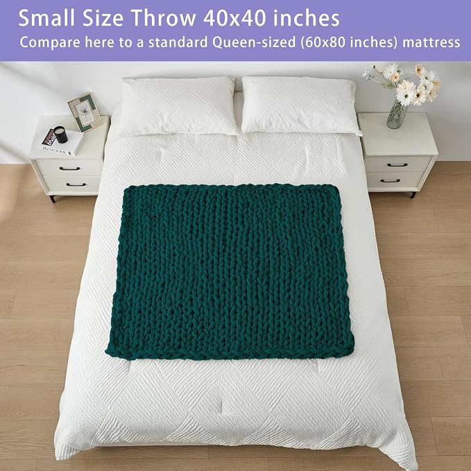 Bigacogo Chunky Knit Throw Blanket - Image 5