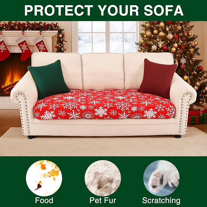 Smiry Printed Couch Cushion Covers, Stretch Soft Couch Covers - Image 7