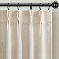 Pinch Pleated Look Light Filtering Curtains 84 Inch Length, 2 Panels Linen by Unknown