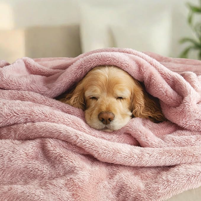 Exclusivo Mezcla Plush Fuzzy Fleece Bed Blanket Queen Size, Super Soft - Image 3