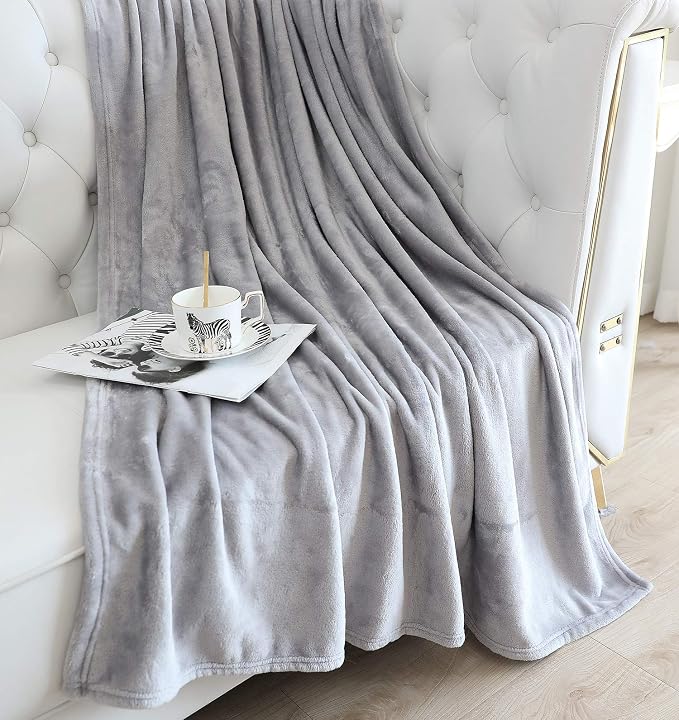 TASTHROW Large Flannel Fleece Throw Blanket, 60×80 Inch - Image 2