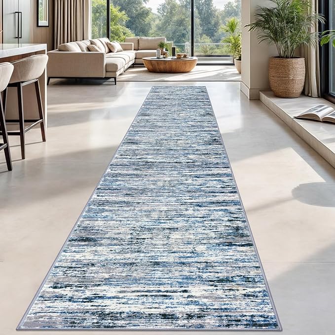 Lansny Modern Abstract Runner Rug 2.6x18 - Image 2