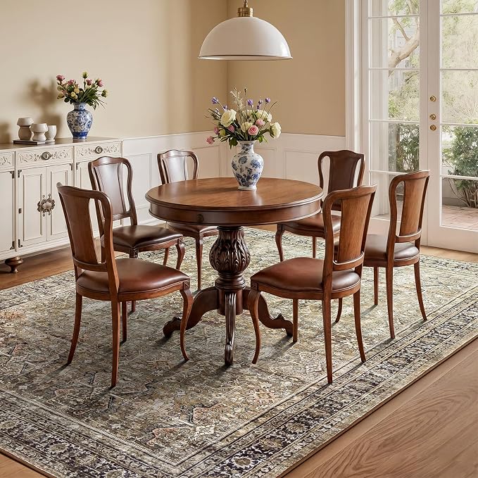 Lofus 5x7 Area Rug for Living Room, Soft Neutral Carpets for Bedroom Dining - Image 3