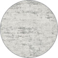 Round Area Rug Living Room: 5 ft Modern Washable Carpet Gray | by FXRHLP