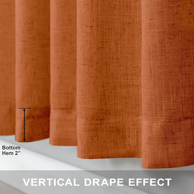 Burnt Orange Curtains 120 Inches Long - Image 7