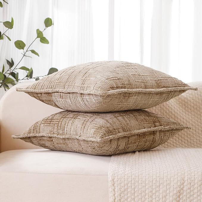 HPUK Fall Chenille Soft Throw Pillow Covers 18x18 Set of 2, Accent Cushion - Image 4