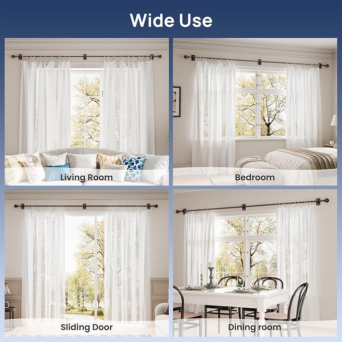 ENJOYBASICS No Drill Curtain Rods - Image 6