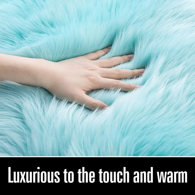 LOCHAS Soft Fluffy Faux Fur Rugs - Image 5