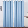 LEMOMO Blackout Curtains 66 x 84 inch/Sky Blue Curtains Set of 2 Panels/Thermal by Lemomo